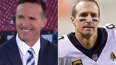 drew brees makes his nbc debut, internet amazed by his new hair